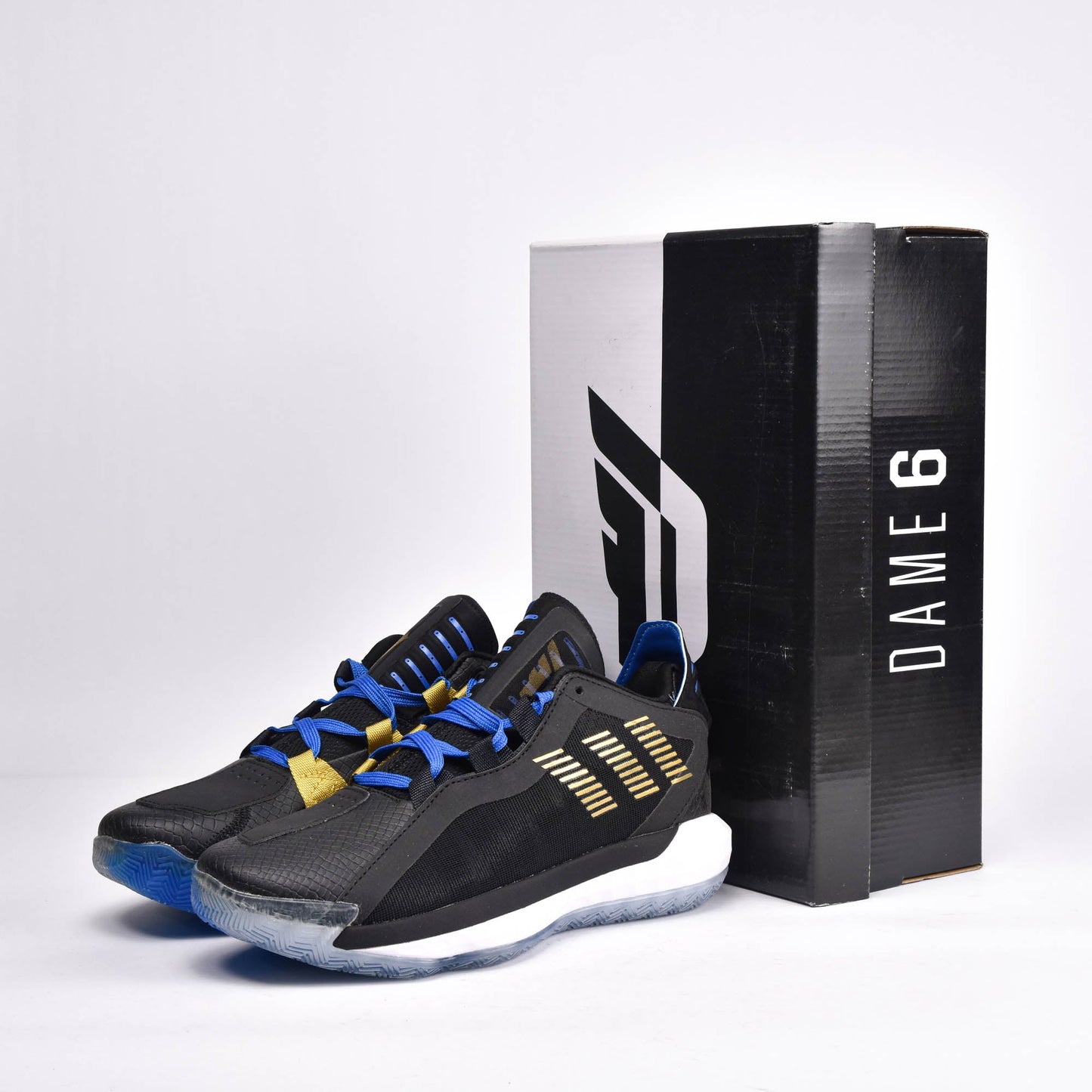 Adidas Dame 6 Stone Cold Damian Lillard Austin 3:16 Czarny Niebieski Męski FV4214SG