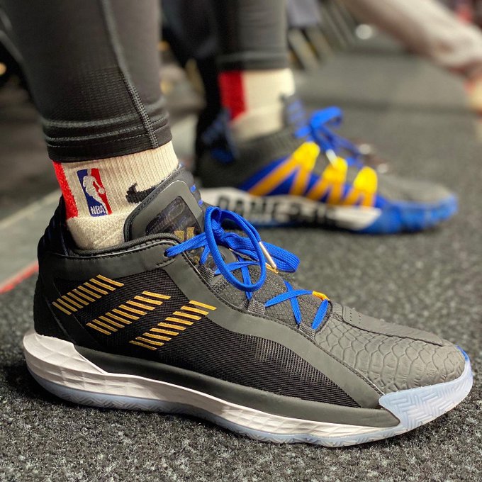 Adidas Dame 6 Stone Cold Damian Lillard Austin 3:16 Czarny Niebieski Męski FV4214SG